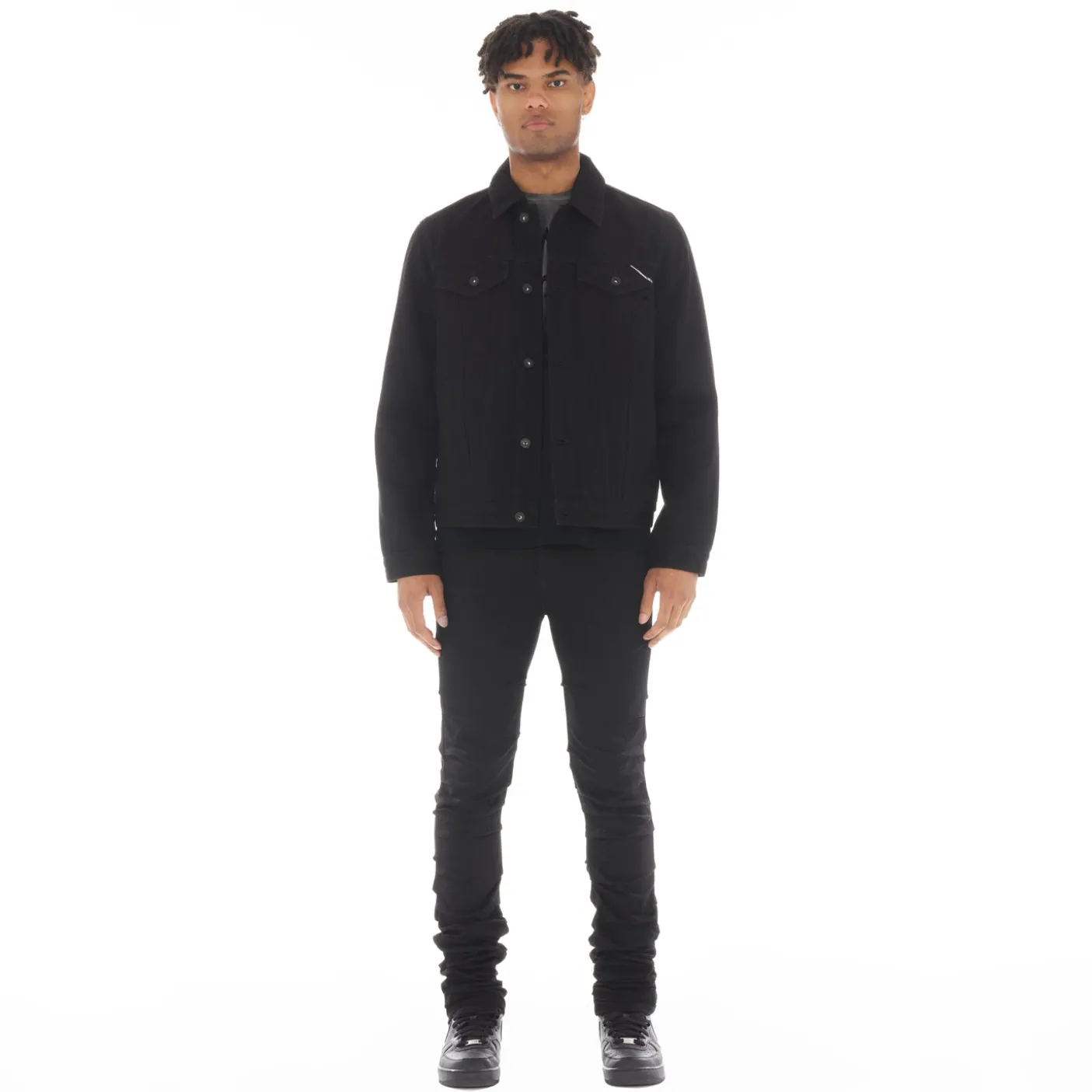 TYPE II DENIM JACKET IN DOUBLE BLACK