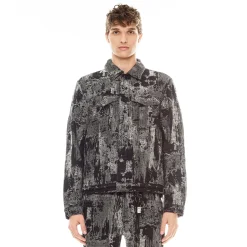 TYPE II DENIM JACKET IN DIGI BLACK